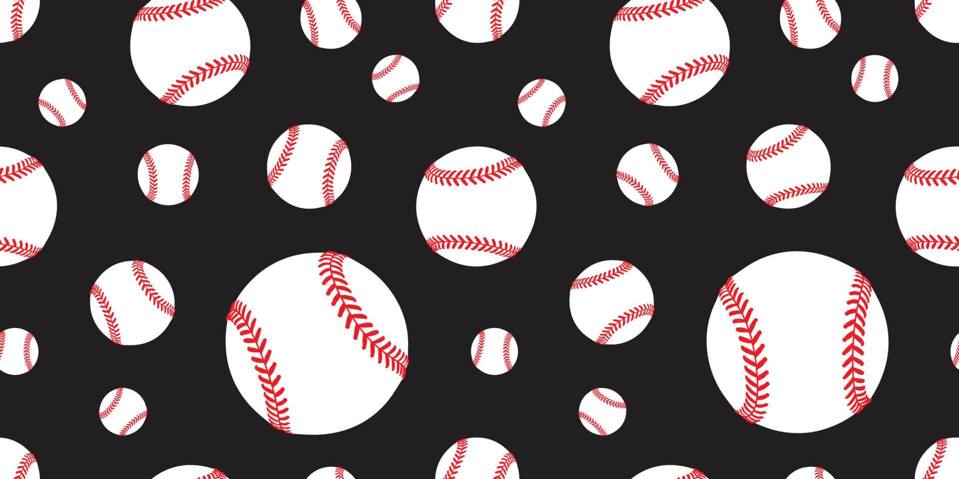 Baseball With Black Background Vinyl
