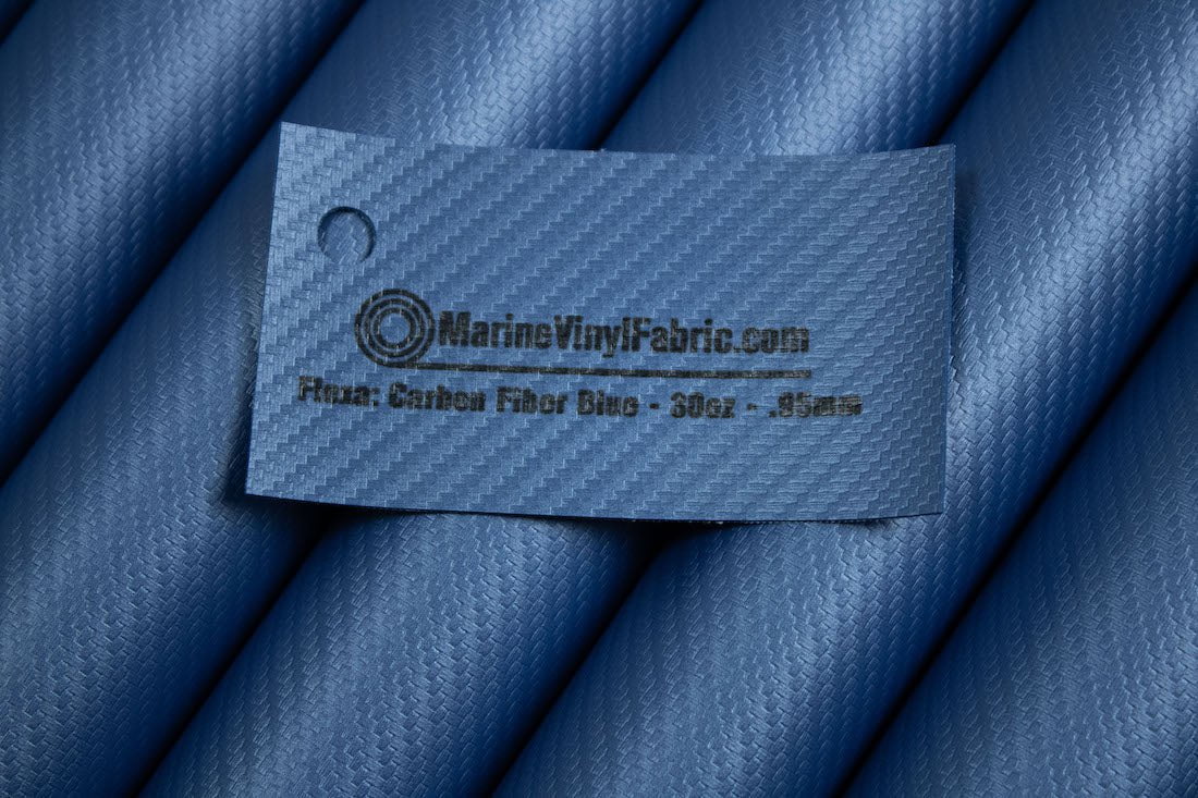 Carbon Fiber Blue Card Rolls Vinyl