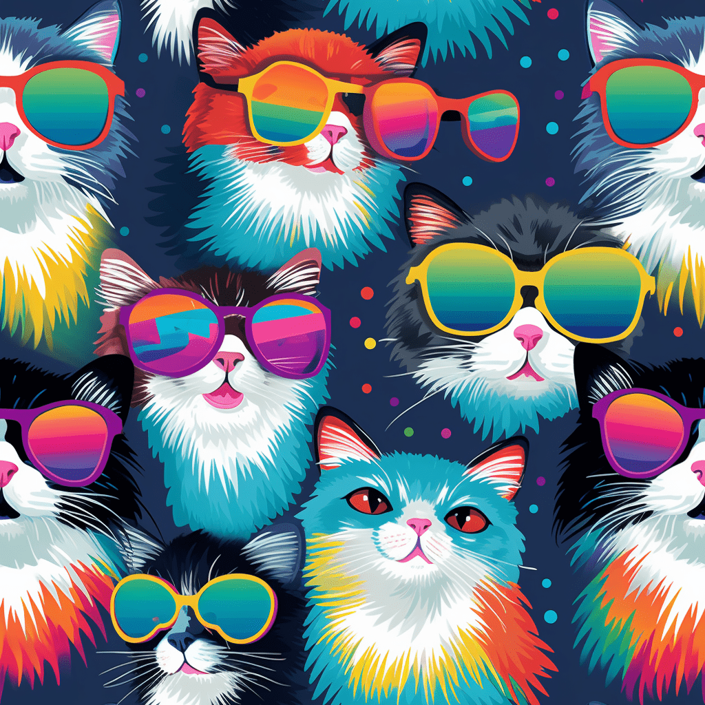 Cat Wearing Sunglasses Vinyl
