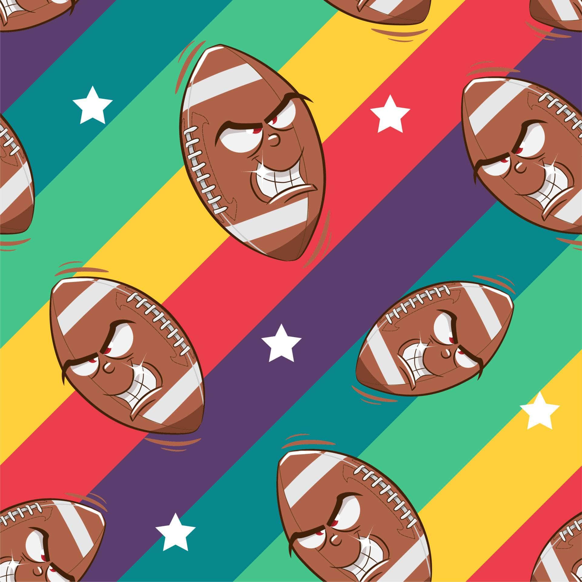 Football With Face Vinyl