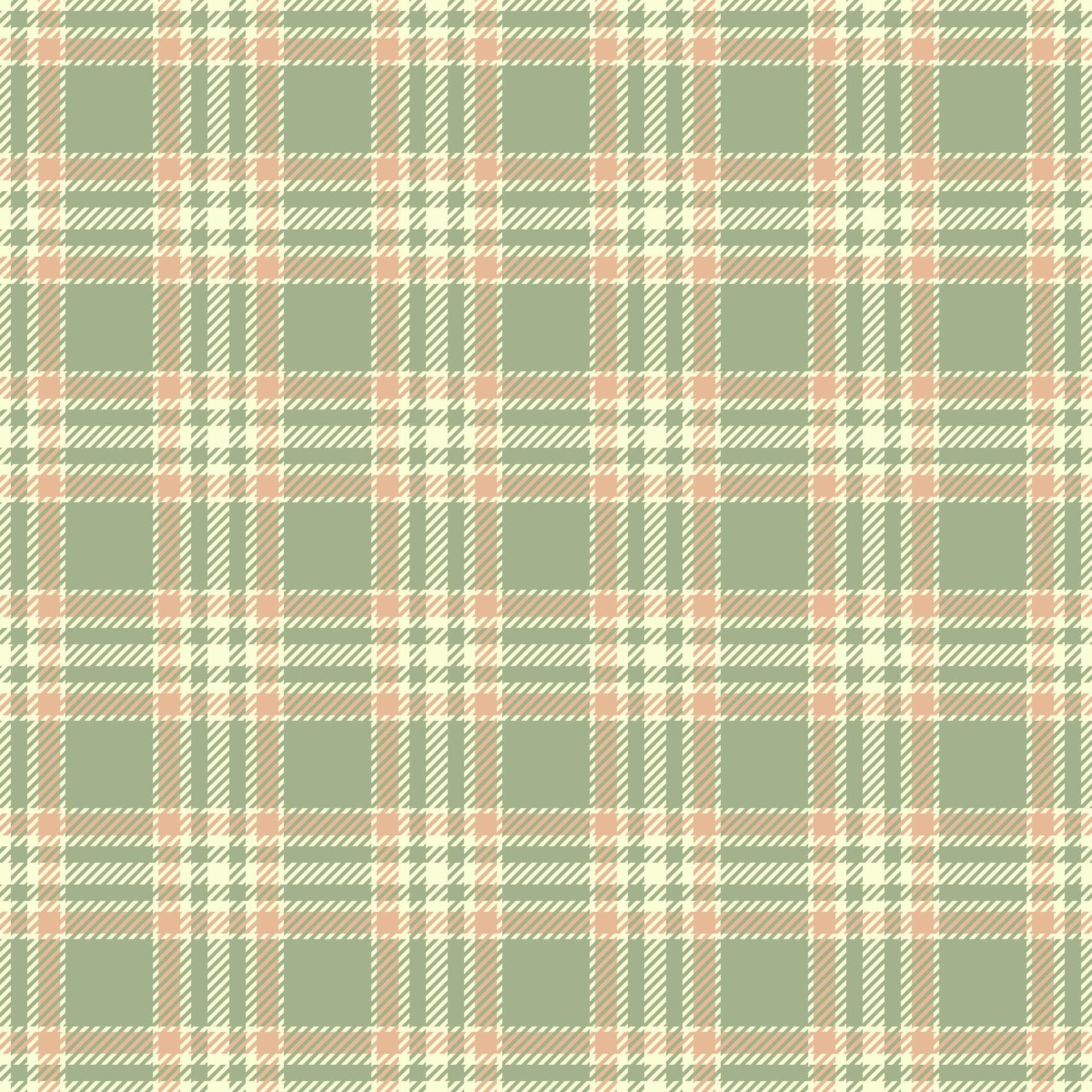 Green Checkered Plaid Vinyl