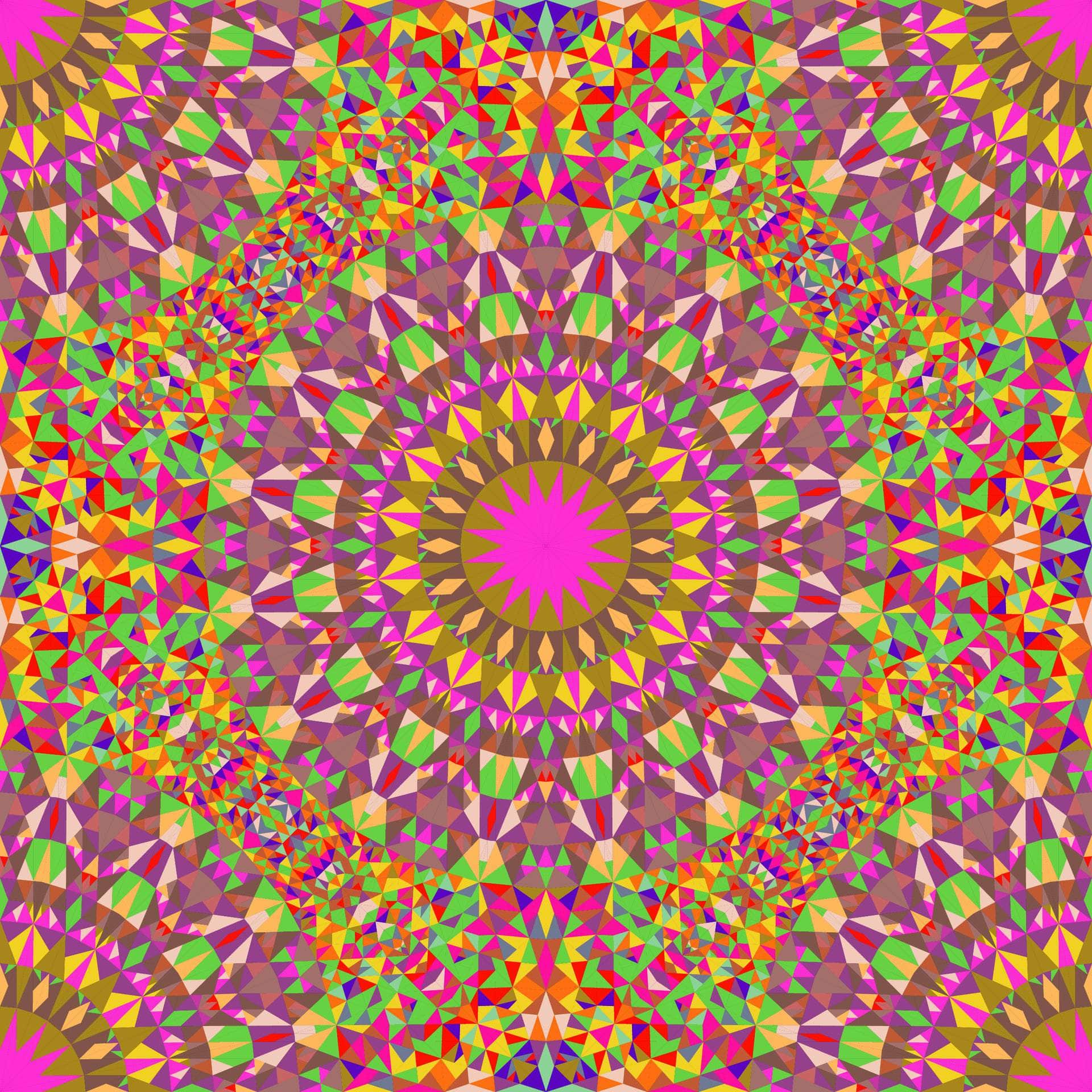 Neon Glass Mandala Vinyl