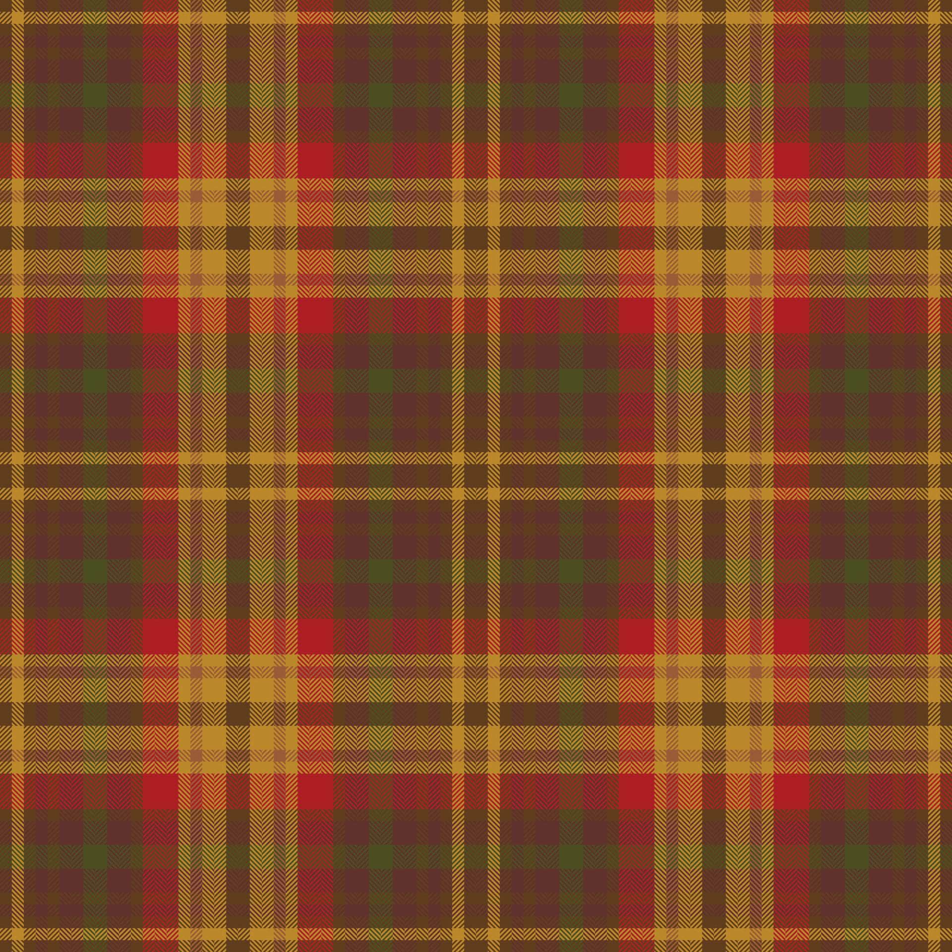 Plaid Checkered Brown Vinyl