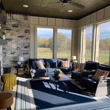 Finished Clear Porch Enclosure