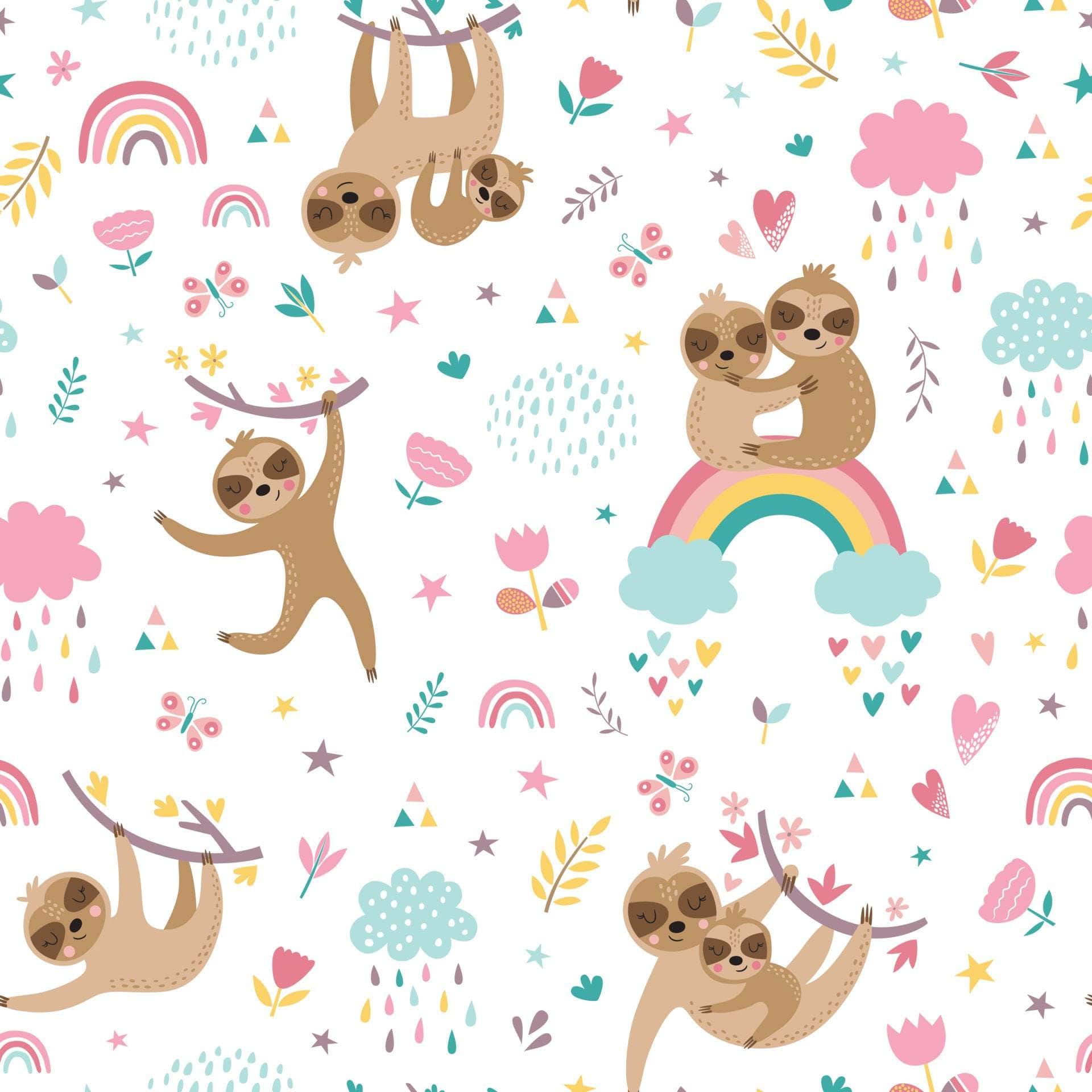 Sloth Rainbow Vinyl