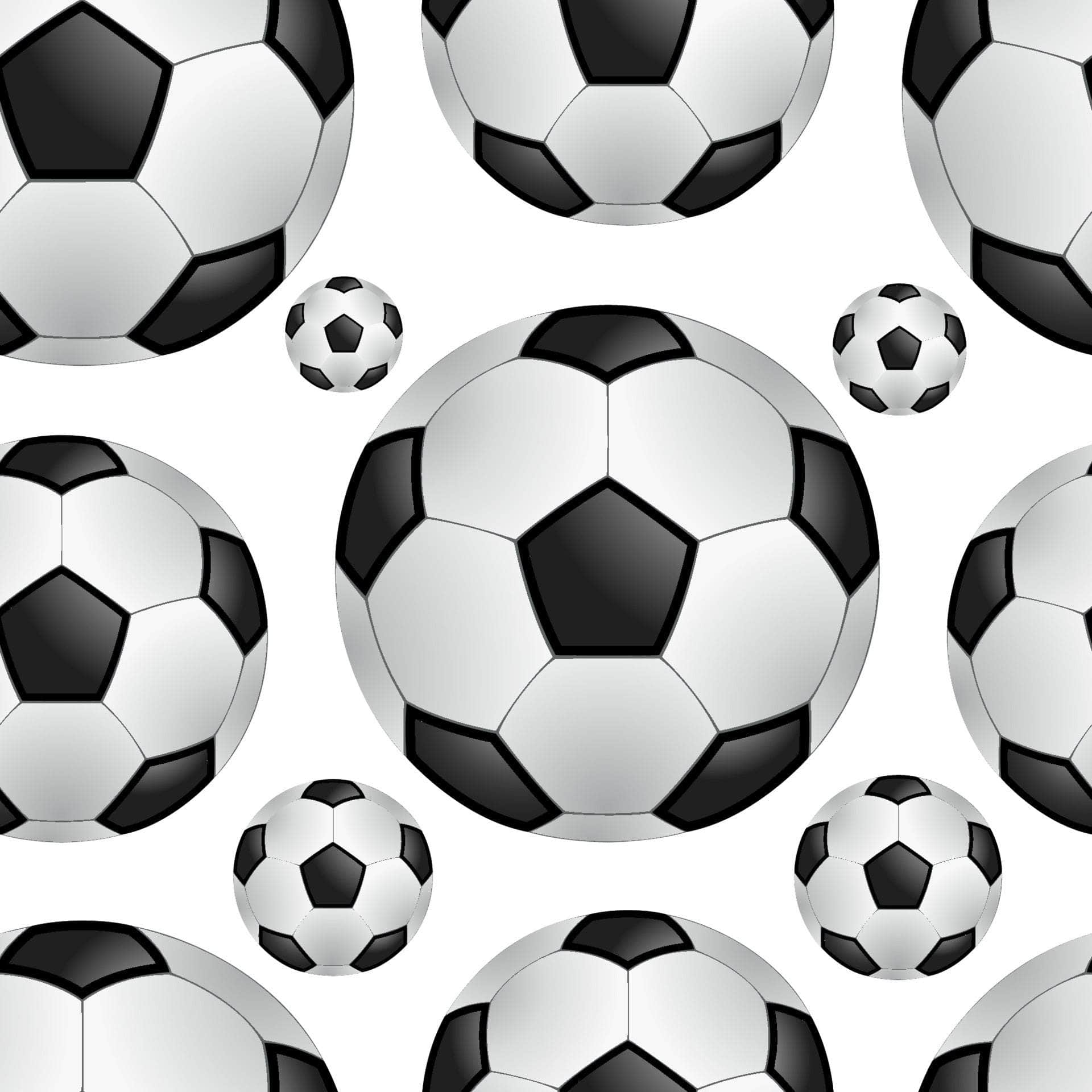 Soccer Balls Background Vinyl