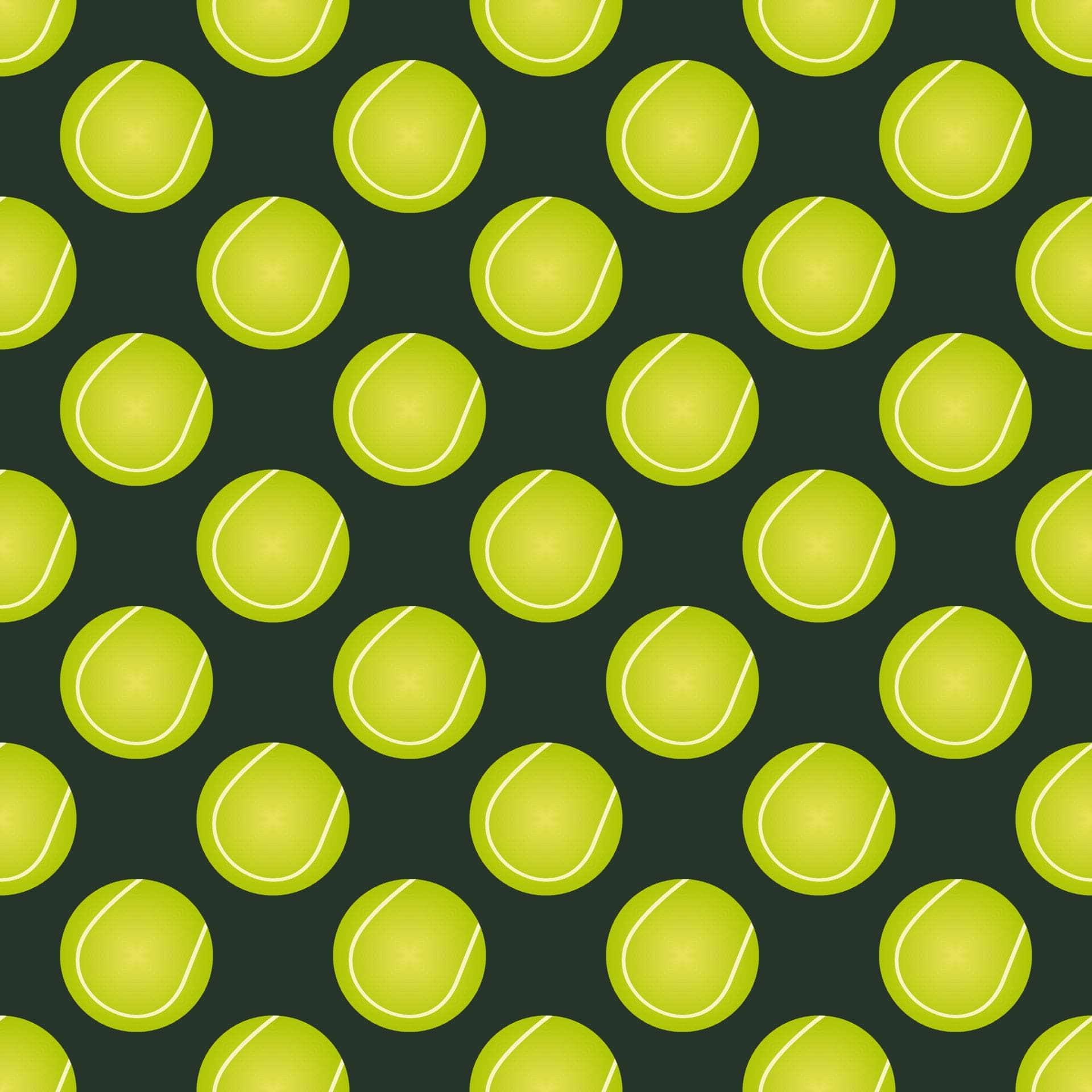 Tennis Ball With Clack Background Vinyl