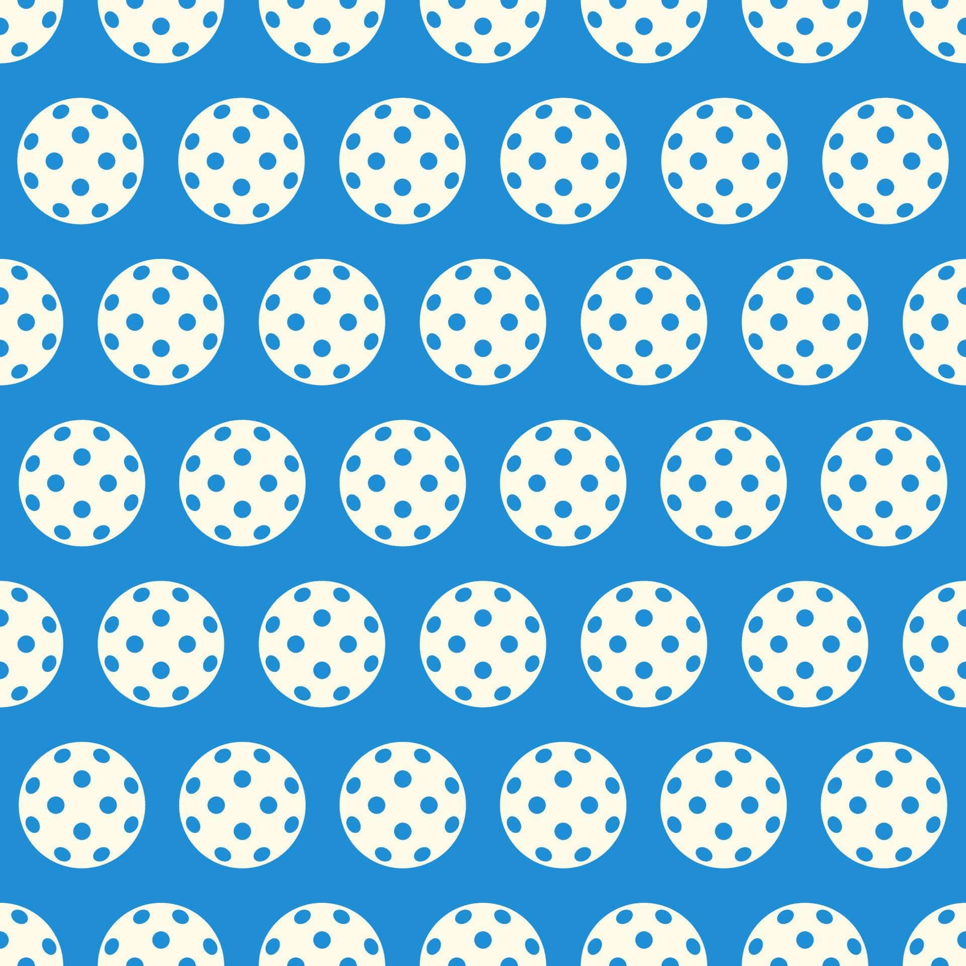 White & Blue Pickleball Vinyl