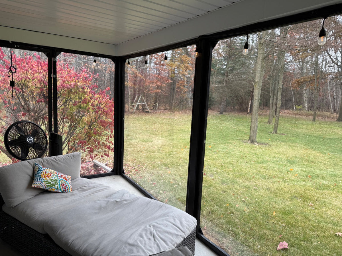 Diy Clear Vinyl Panels For Screened Porch