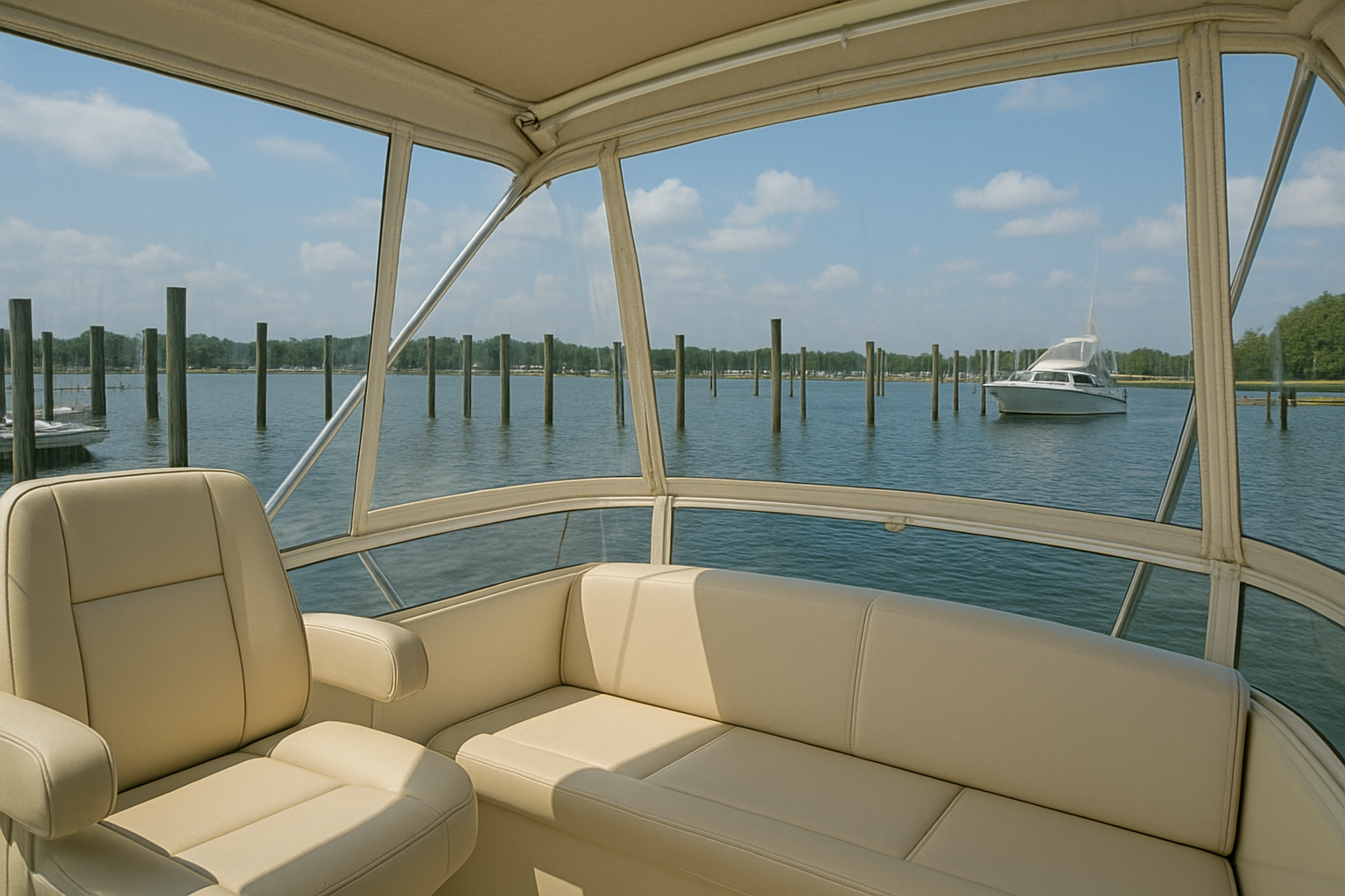 Boat Bimini With Windows