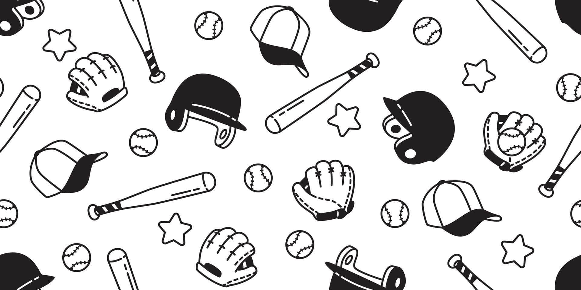 Baseball Hat & Bat Vinyl 