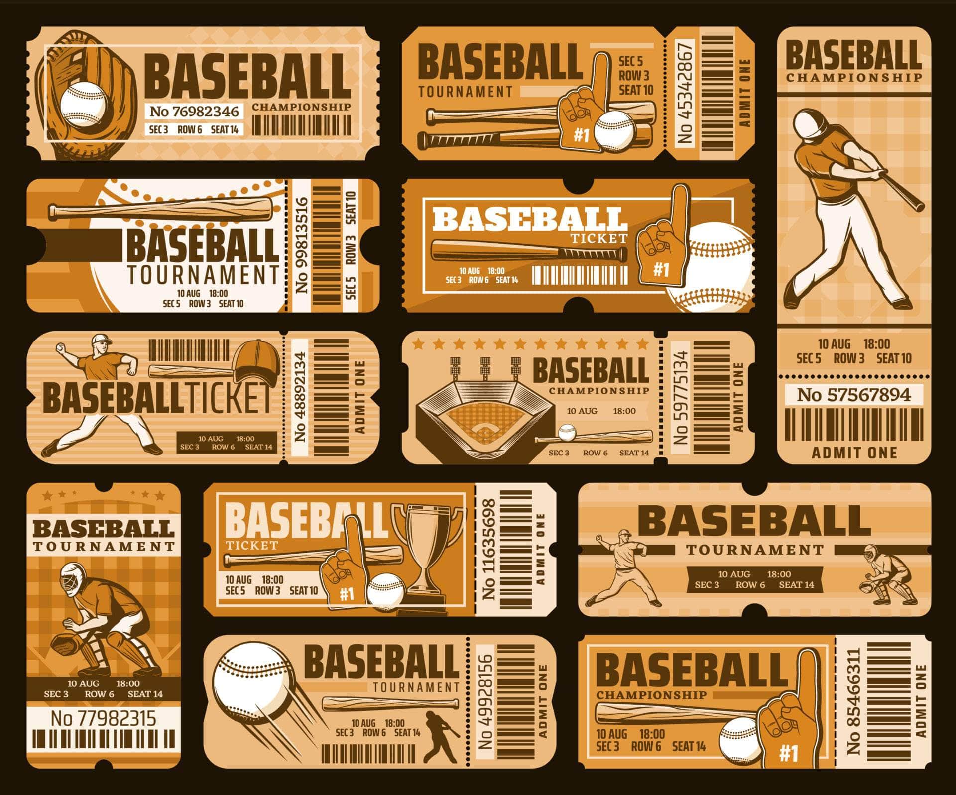Baseball Tickets Vinyl