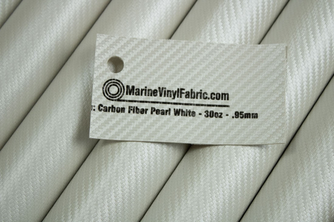 Carbon Fiber Pearl White Card Rolls Vinyl