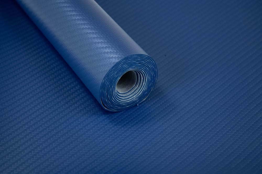 Carbon Fiber Blue Roll Vinyl