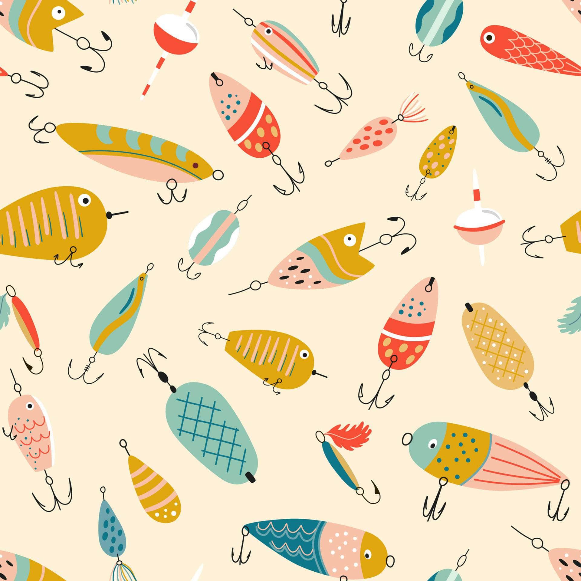 Colorful Fishing Hook Vinyl