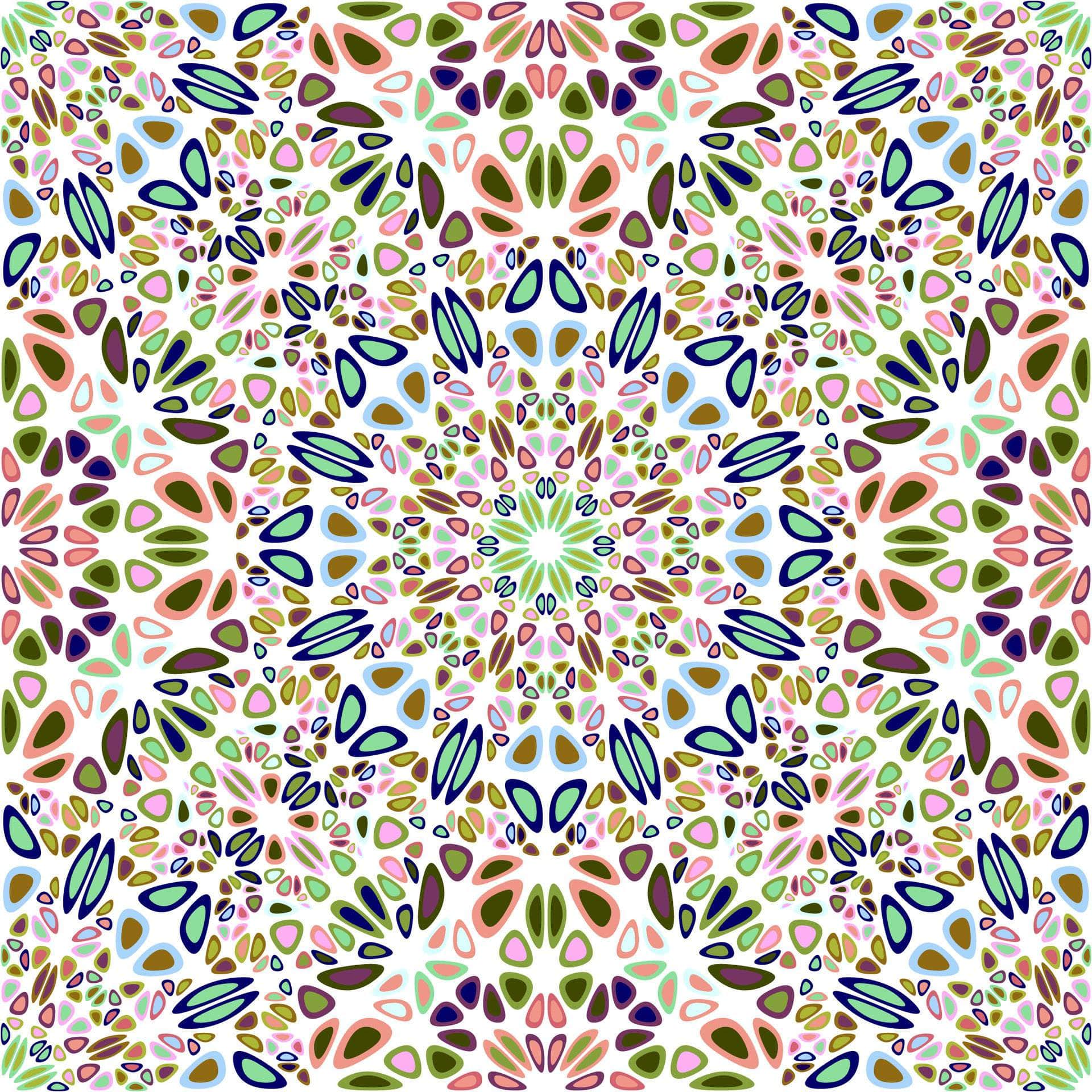 Floral Glass Mandala Vinyl 