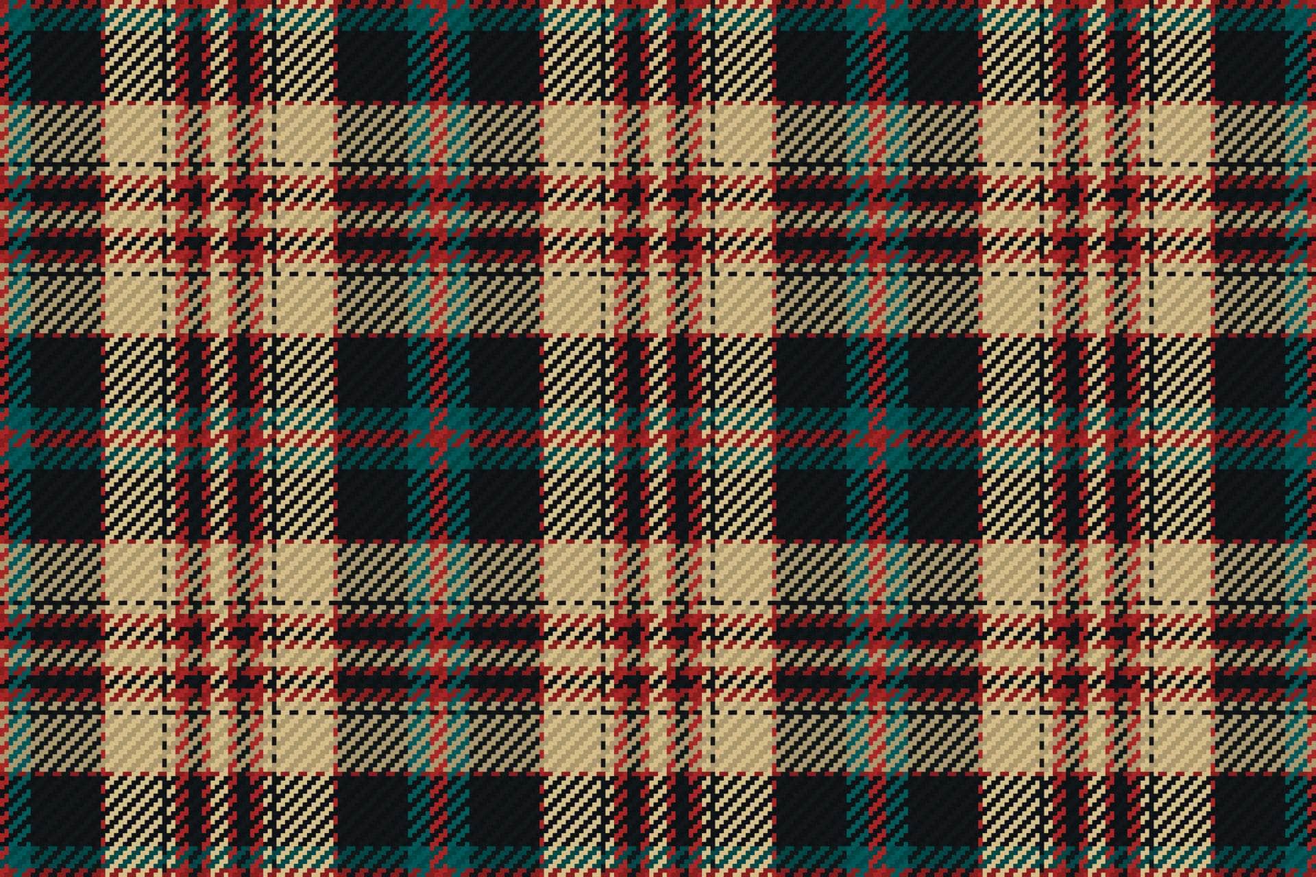 Grenn & Cream Plaid Vinyl