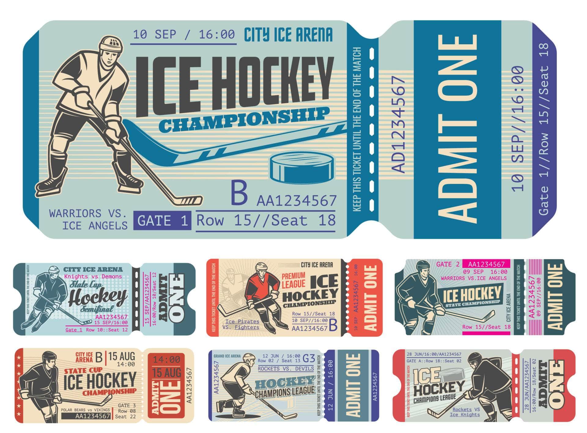 Hockey Ticket Vinyl