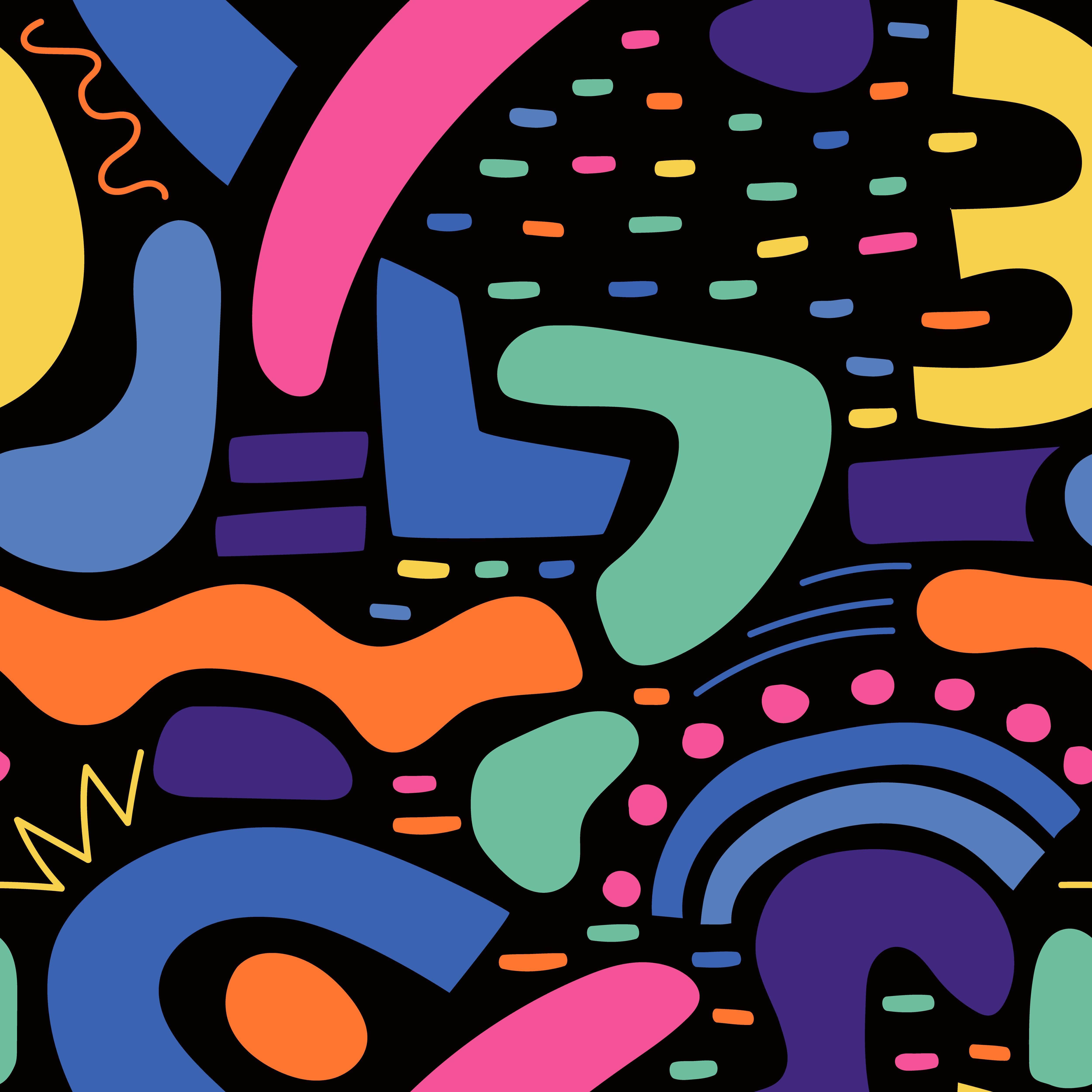 Neon Shapes Vinyl