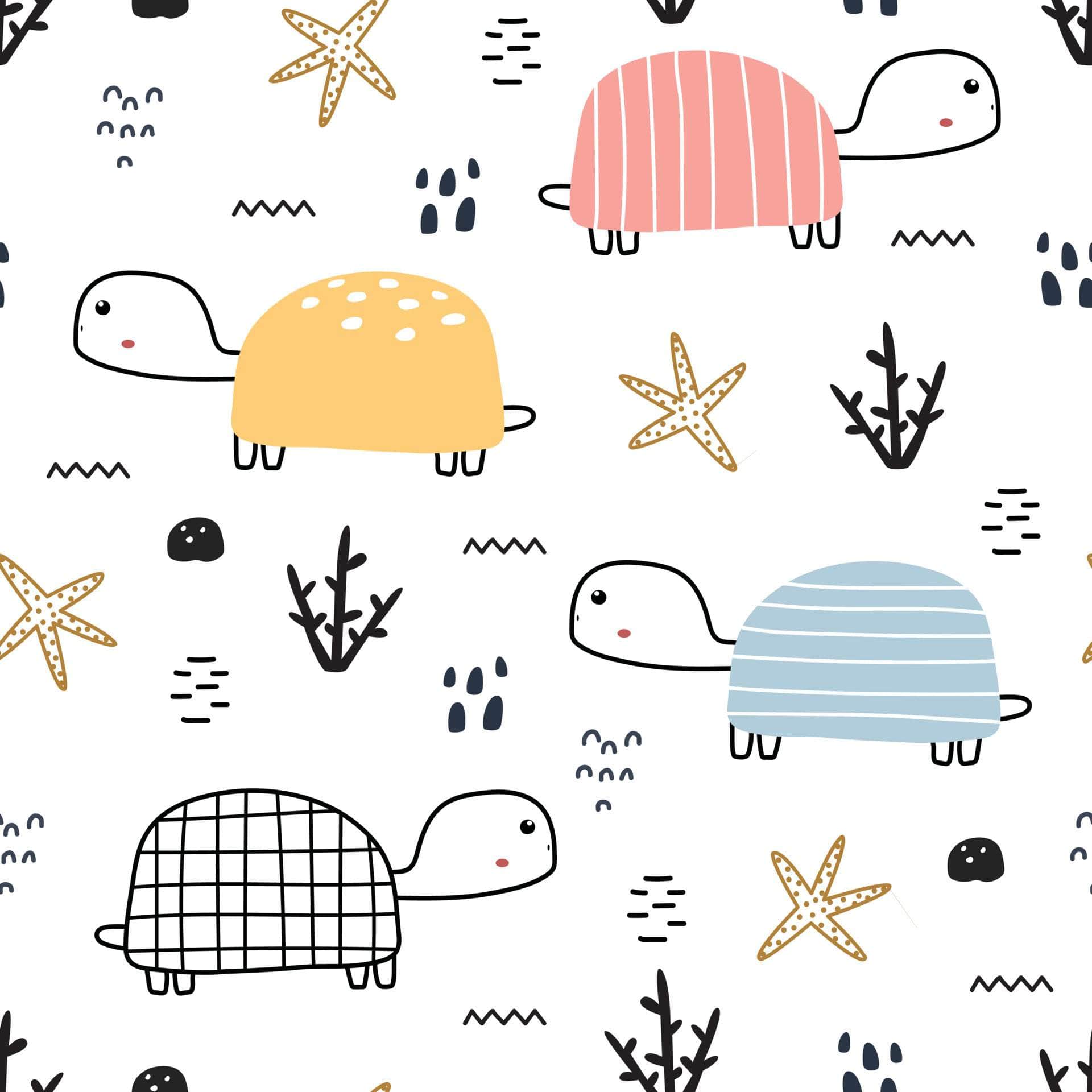 Pastel Color Turtle Vinyl