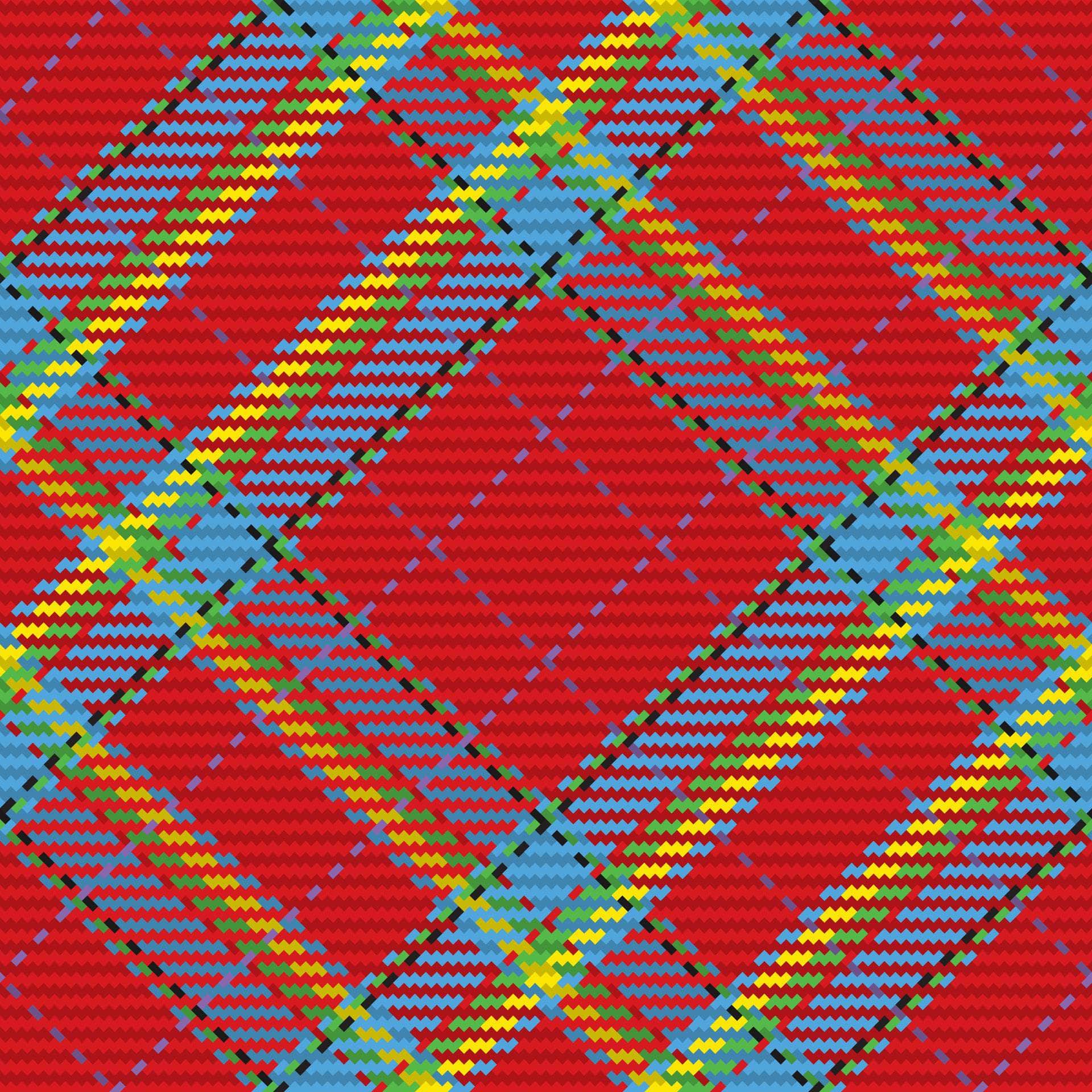 Red Blue & Green Plaid Vinyl