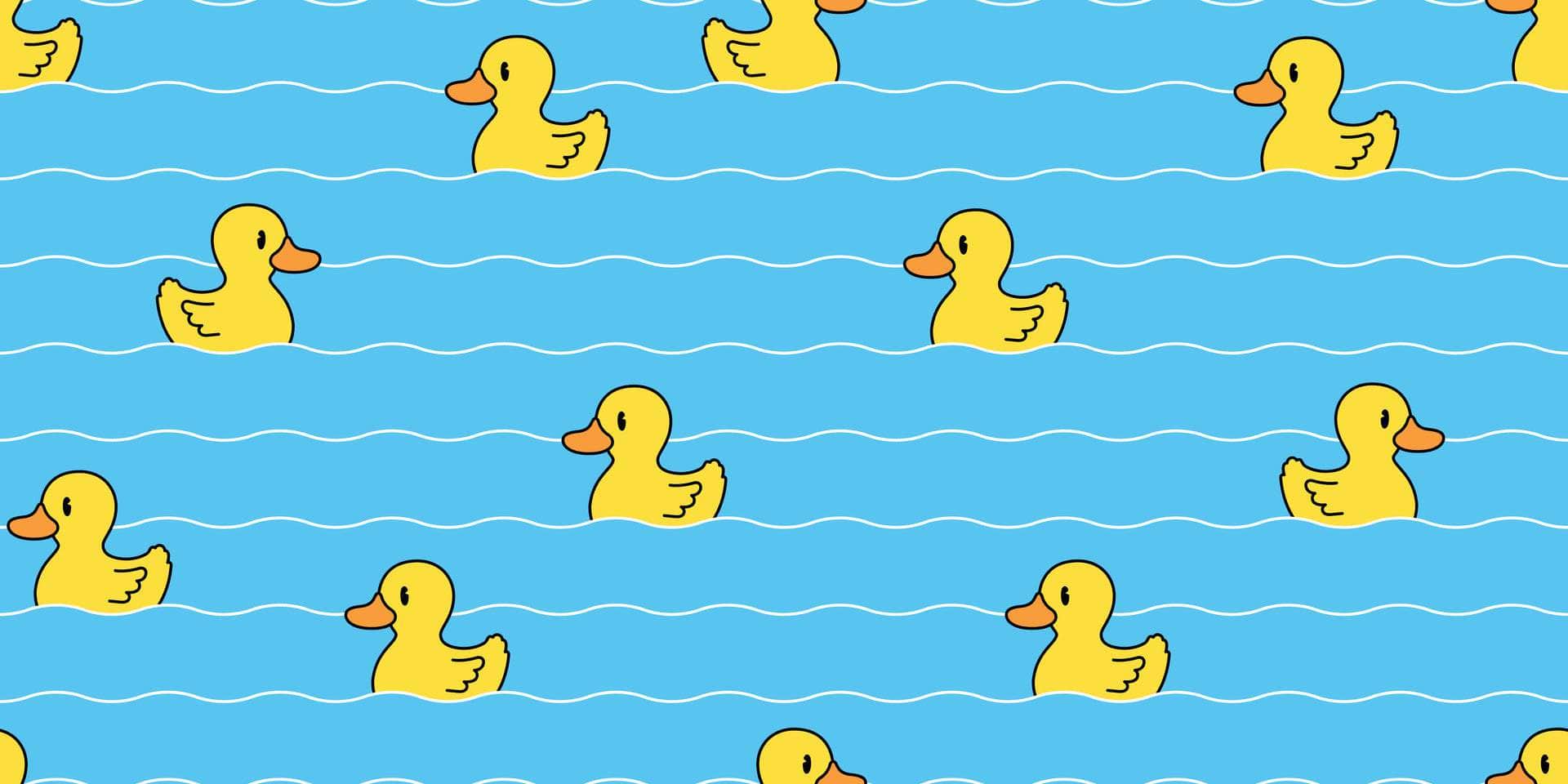 Rubber Duck Swimming Vinyl