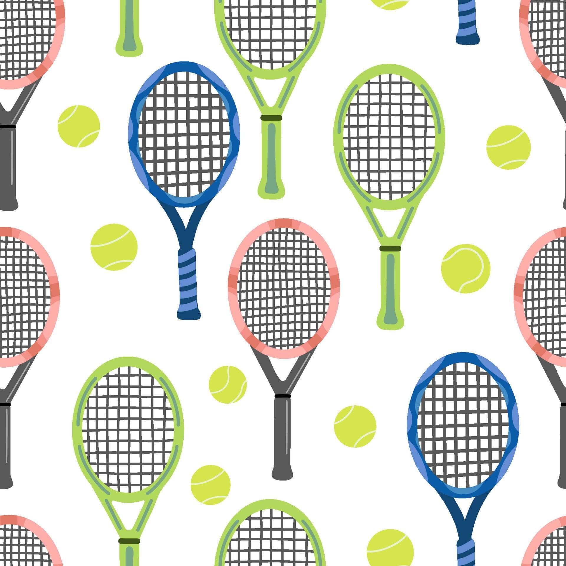 Tennis Racket & Ball Vinyl