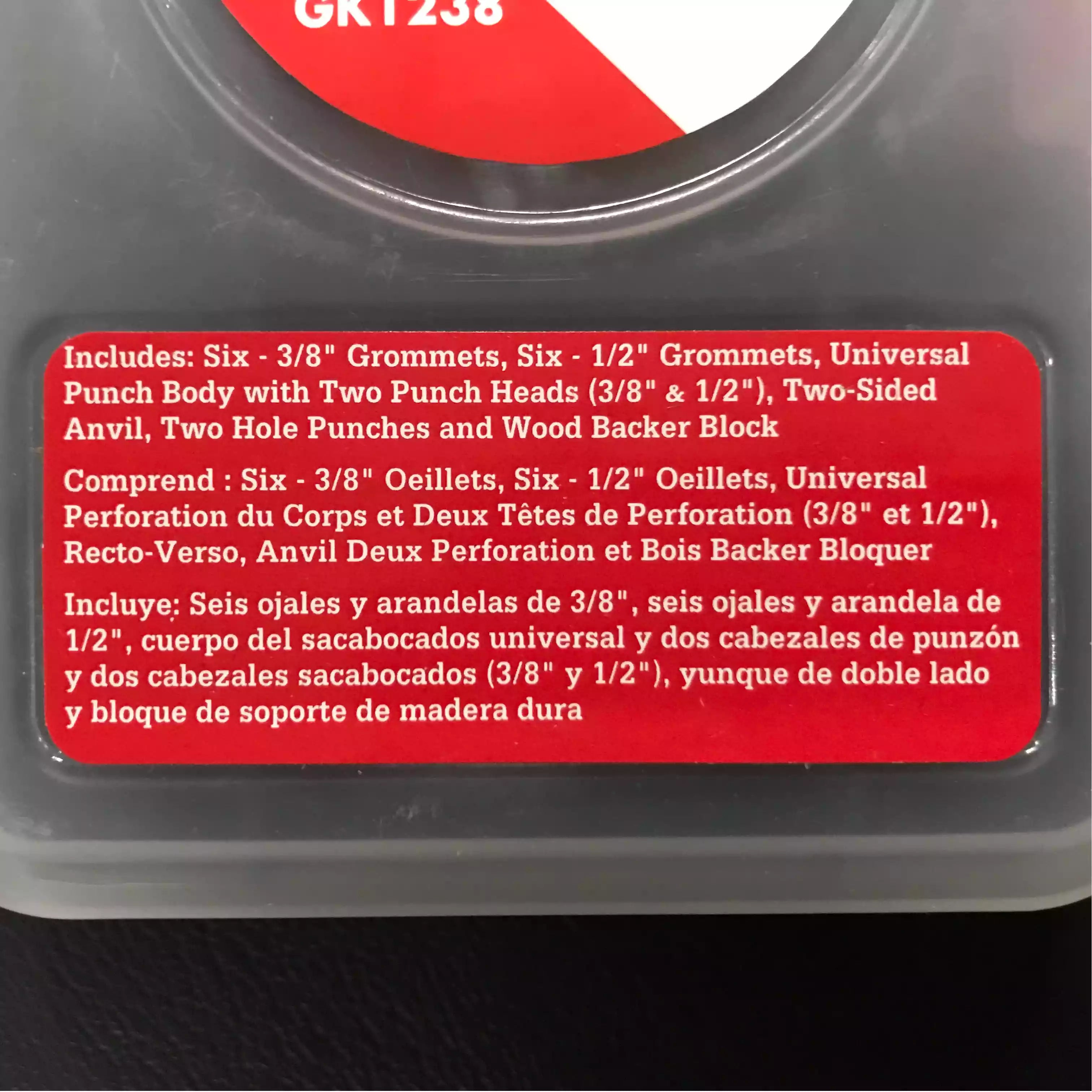 Grommet Kit Content Details 