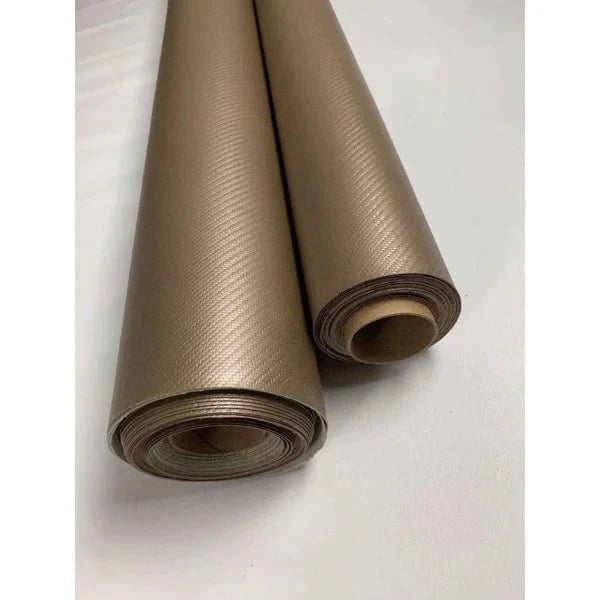 Upholstery Carbon Fiber Gold Vinyl