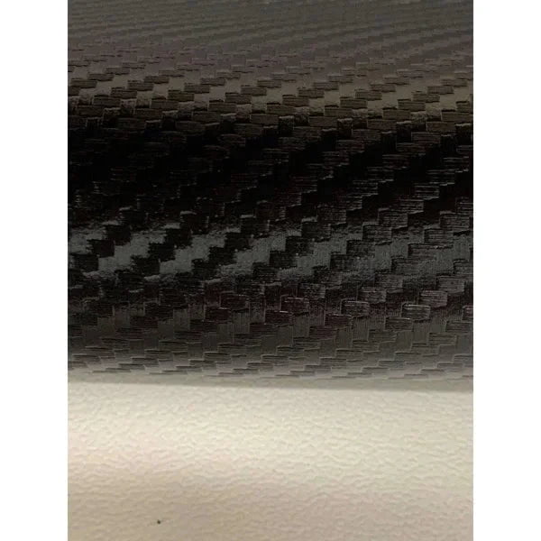 Upholstery Carbon Fiber Jet Black Vinyl