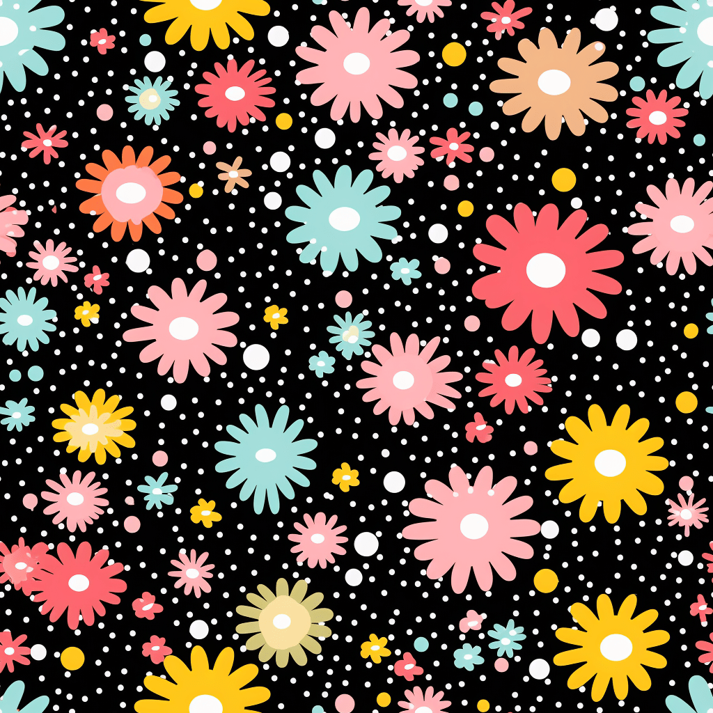 Polka dots shop and floral
