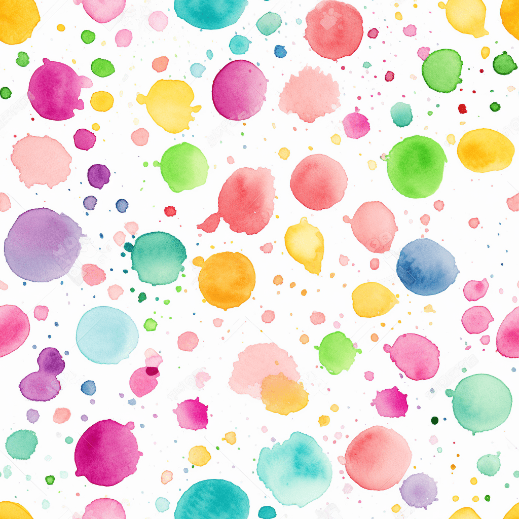 Watercolor Splash Dots Vinyl